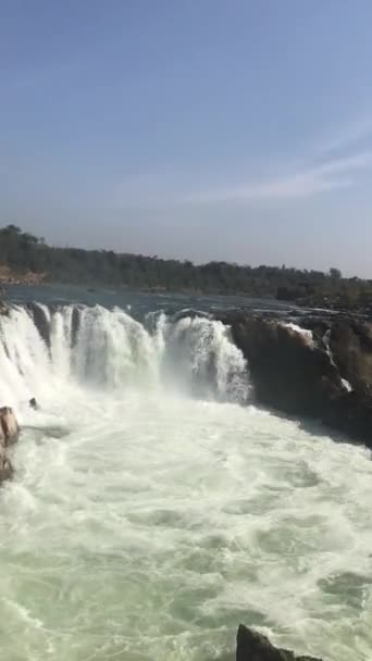 Vista Cachoeira Jabalpur — Vídeo de Stock