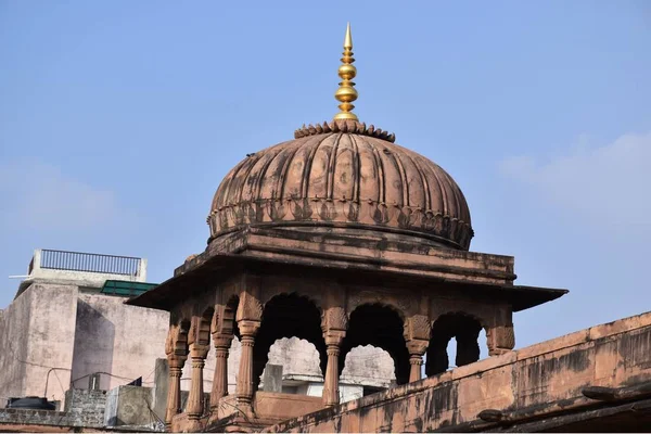 Bhopal Madhya Pradesh Índia Janeiro 2020 Cúpula Moti Masjid Mesquita — Fotografia de Stock