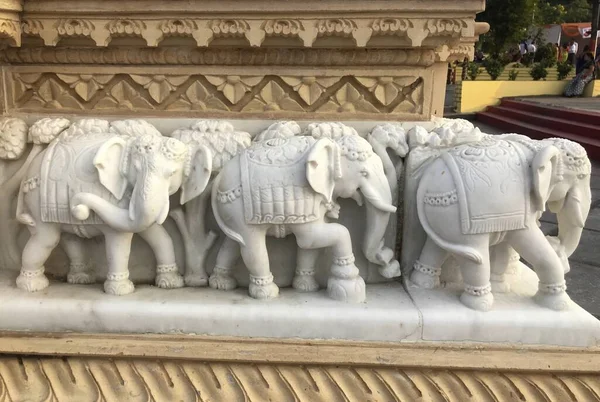Jabalpur Madhya Pradesh India 2019 November Elefánt Szobra Pisanhari Madhiya — Stock Fotó