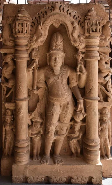 Gwalior Madhya Pradesh Indien März 2020 Skulptur Von Vishnu — Stockfoto