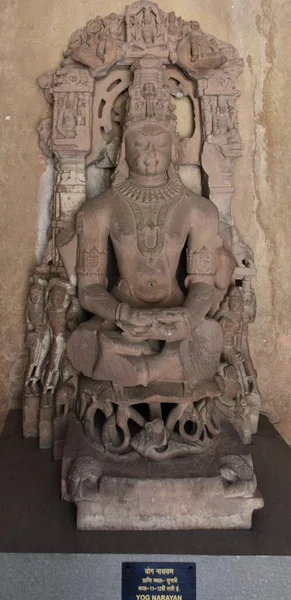 Gwalior Madhya Pradesh Indien März 2020 Skulptur Von Yog Narayan — Stockfoto