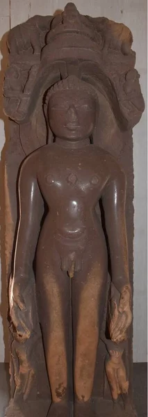 Gwalior Madhya Pradesh Índia Março 2020 Escultura Jain Tirthankar — Fotografia de Stock