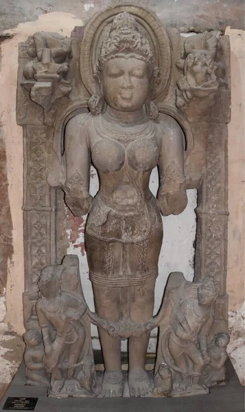 Gwalior Madhya Pradesh Inde Mars 2020 Sculpture Parvati Construite 11Ème — Photo