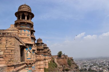 Gwalior, Madhya Pradesh / Hindistan: 15 Mart 2020 - Gwalior Fortlu Man Singh Sarayı