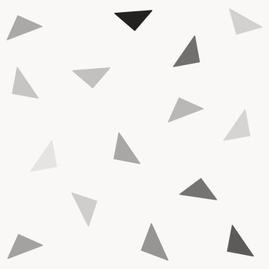 Beyaz arkaplan illüstrasyonunda çok renkli üçgen tasarımı