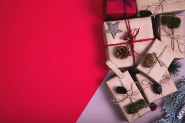 Şık Noel hediyeleri kutuları