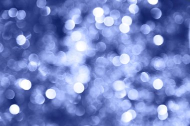 Mavi parıldayan ışıklar bokeh