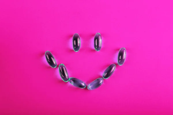 Fish oil capsules, vitamin D supplement