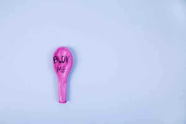Niedmuchane balony z różowej gumy — Zdjęcie stockowe