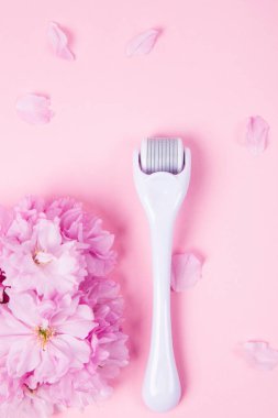 Microneedling Derma Paten Sistemi. Tıbbi mikro iğne terapisi. Mezoterapi. Güzellik konsepti