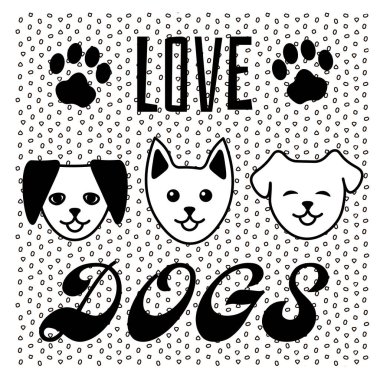Üç siyah beyaz çizgi film köpeği, 