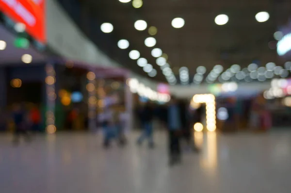 Fundo Desfocado Pessoas Dentro Centro Comercial — Fotografia de Stock