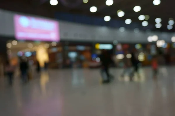 Fundo Desfocado Pessoas Dentro Centro Comercial — Fotografia de Stock