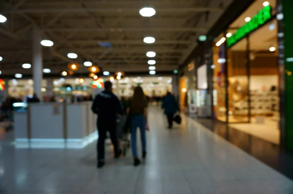 Sfondo Sfocato Persone All Interno Del Centro Commerciale — Foto Stock