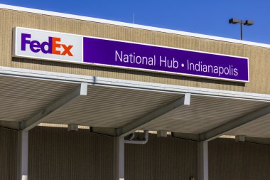 Indianapolis - Yaklaşık Ekim 2016: Federal Express Ulusal Hub. Fedex küresel bir kurye dağıtım hizmetleri şirketi X 