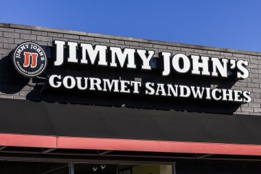 Indianapolis - Yaklaşık Ekim 2016: Jimmy John's Gourmet Sandwich Restaurant. Jimmy John's onların hızlı teslimat için bilinir ben