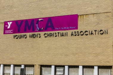 Kokomo - Circa October 2016: Downtown YMCA. The YMCA works to bring social justice to young people and their communities II clipart