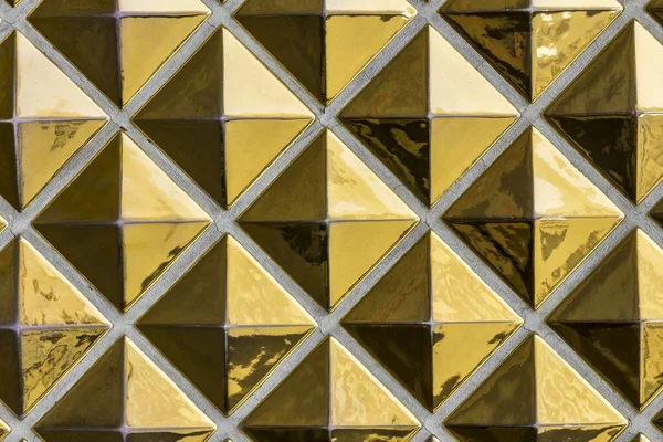 Padrão de telha de ouro abstrato - Art Deco padrão de ouro abstrato com destaques brilhantes I — Fotografia de Stock