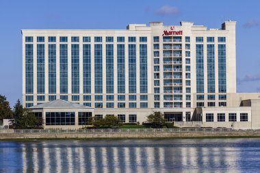Indianapolis - Ekim 2016 yaklaşık: Marriott North Hotel. Marriott tam hizmet otel sunar ve II tatil