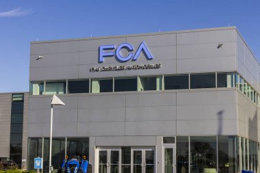 Tipton - Kasım 2016 yaklaşık: Fca Fiat Chrysler otomobil iletim tesisi. FCA araçlar Chrysler, Jeep ve Dodge marka II altında satıyor