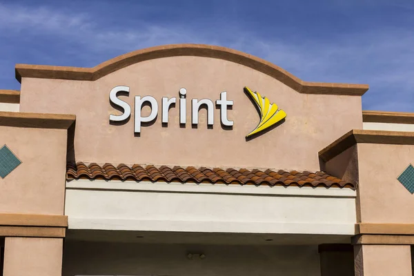 Las Vegas - Circa Diciembre 2016: Sprint Retail Wireless Store. Sprint es una subsidiaria de SoftBank Group Corporation VI de Japón — Foto de Stock