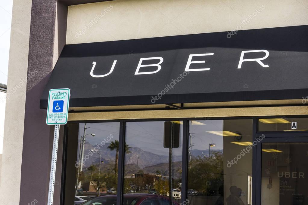 Las Vegas - Circa December 2016: Uber Greenlight Hub. Uber Drivers can get in-person support at a Greenlight Hub II