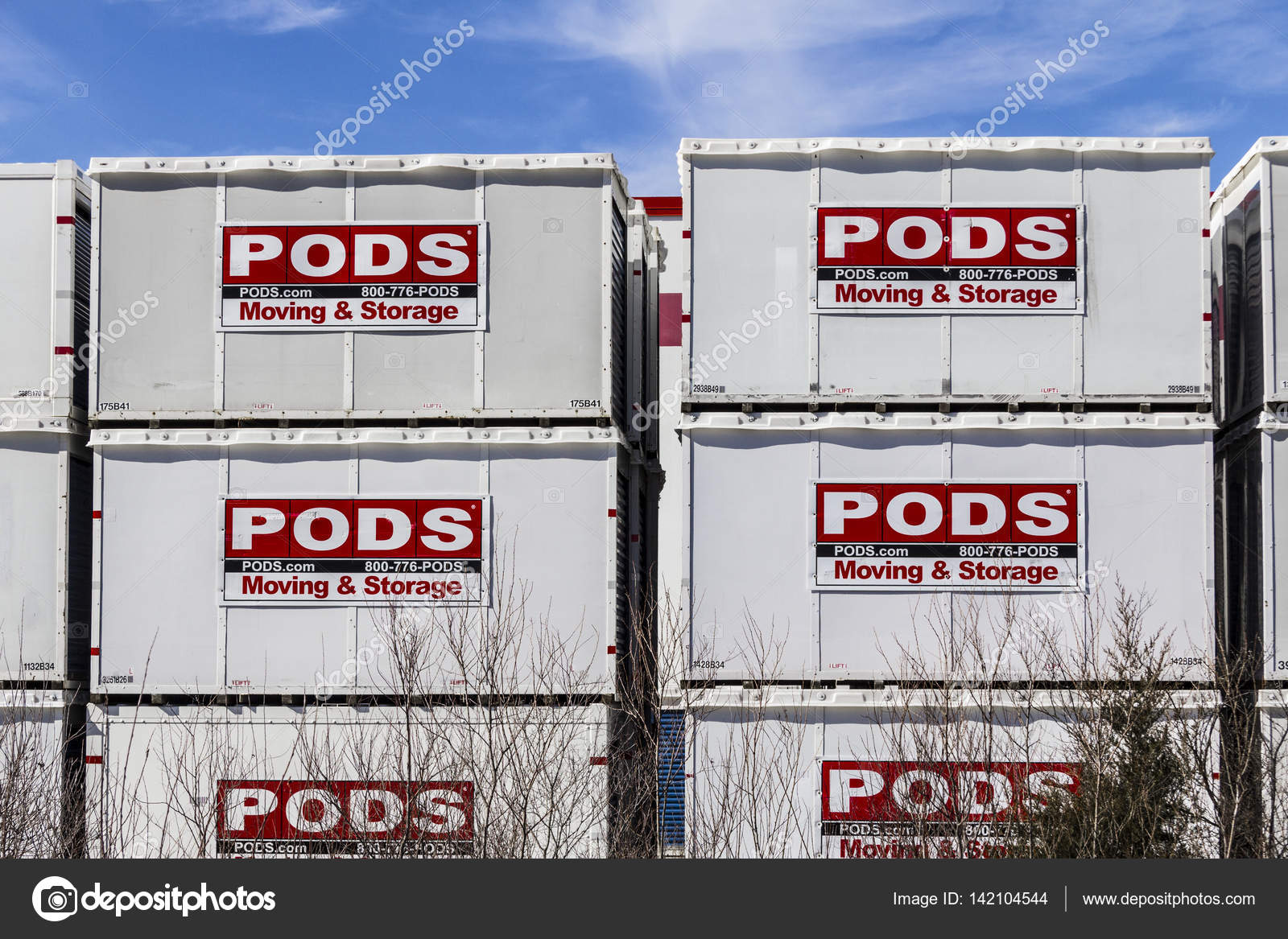 Indianapolis Circa February 2018 Containers From Pods Or