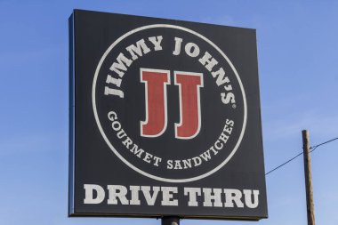 Kokomo - Şubat 2017 yaklaşık: Jimmy John's gurme sandviç Restoran. Jimmy John's onların hızlı teslimat V bilinir