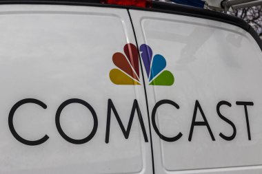 Indianapolis - Şubat 2017 yaklaşık: Comcast servis aracı. Comcast çokuluslu bir kitle iletişim araçları şirket XII olduğunu