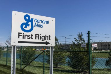Fort Wayne - Nisan 2017 yaklaşık: General Mills dağıtım merkezi Exel, Inc II tarafından işletilen