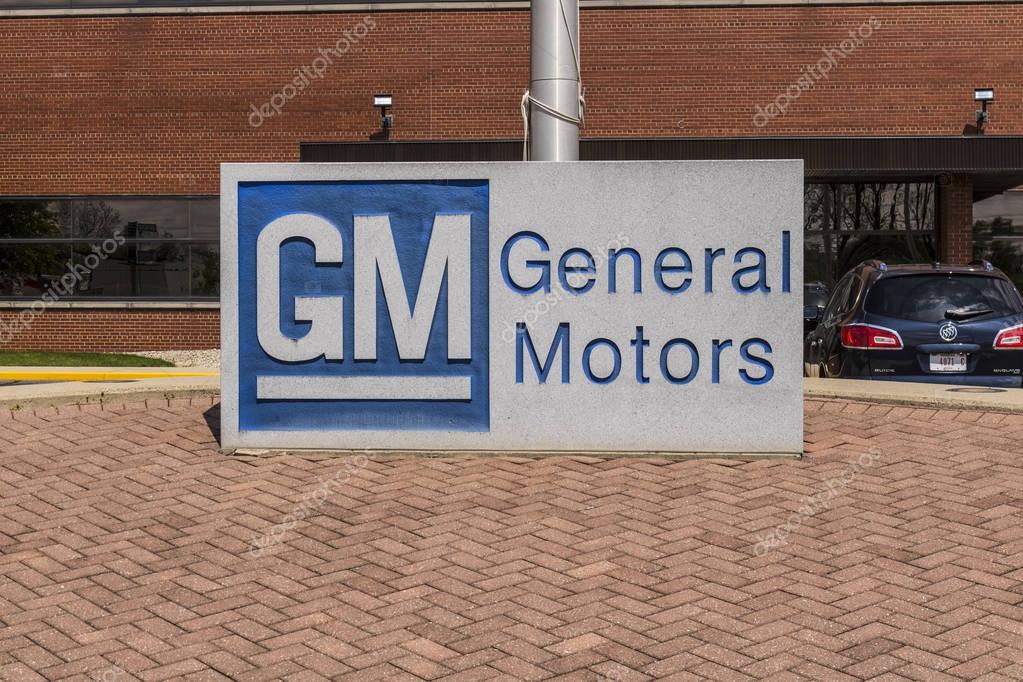 Marion - Circa April 2017: General Motors Logo and Signage at the Metal Fabricating Division. GM opened this plant in 1956 III