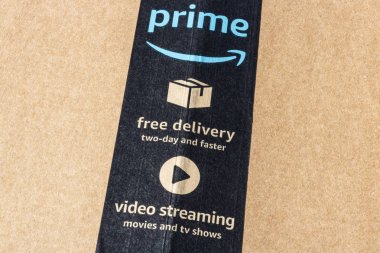 Indianapolis - Mayıs 2017 yaklaşık: Amazon Prime parsel paket. Amazon.com premier online perakendeci VIII olduğunu