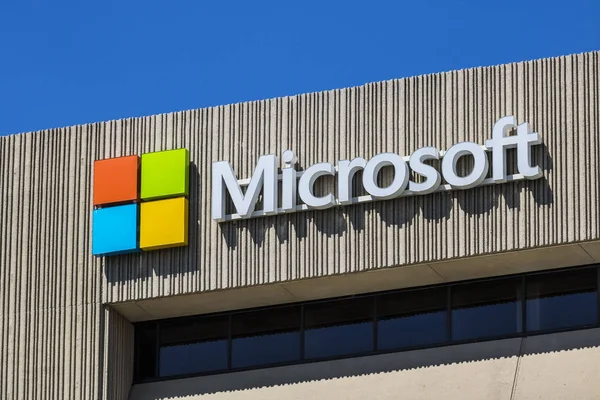 Indianapolis - Haziran 2017 yaklaşık: Microsoft Midwest bölgesi Merkez. Microsoft geliştirir ve Windows ve yüzey yazılım VIII üreten