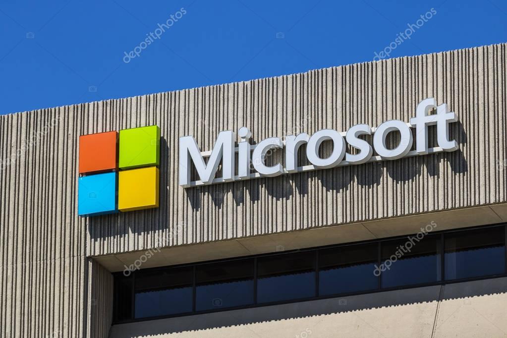 Indianapolis - Circa June 2017: Microsoft Midwest District Headquarters. Microsoft develops and manufactures Windows and Surface software VIII