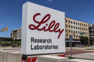 Indianapolis - Haziran 2017 yaklaşık: Eli Lilly ve şirket merkez. Lilly ilaç ve eczacılık X yapar