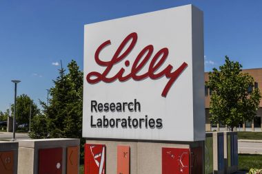 Indianapolis - Haziran 2017 yaklaşık: Eli Lilly ve şirket merkez. Lilly ilaç ve eczacılık XI yapar
