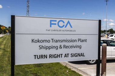 Kokomo - Haziran 2017 yaklaşık: Fca Fiat Chrysler otomobil iletim tesisi. FCA araçlar Chrysler, Jeep ve Dodge marka X altında satıyor