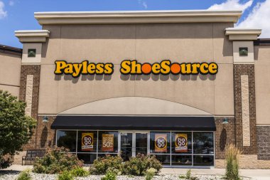 Kokomo - Haziran 2017 yaklaşık: Payless Shoesource perakende alışveriş konum. Payless Shoesource indirimli ayakkabı satıyor ve özel olarak düzenlenen Blum sermaye tarafından ben