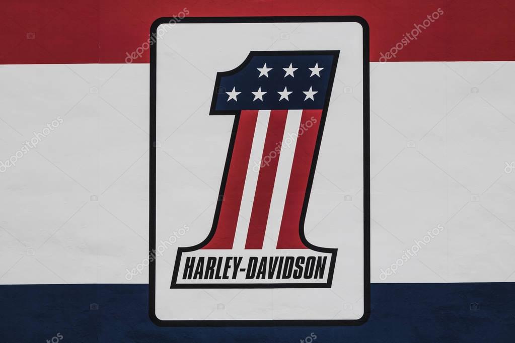 Las Vegas - Circa July 2017: Harley-Davidson Local Signage. Harley Davidsons Motorcycles are Known for Their Loyal Following IX