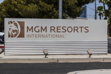 Las Vegas - Circa July 2017: MGM Resorts International office. MGM Resorts International is a global hospitality and entertainment company I clipart