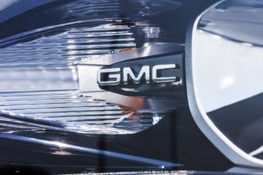Kokomo - Circa September 2017: GMC and Buick Truck and SUV dealership. GMC and Buick are divisions of GM IV clipart