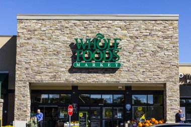 Indianapolis - Eylül 2017 yaklaşık: Tüm gıdalar Pazar. Amazon 13,7 milyar dolar VII için tüm gıdalar satın almak için bir anlaşma duyurdu