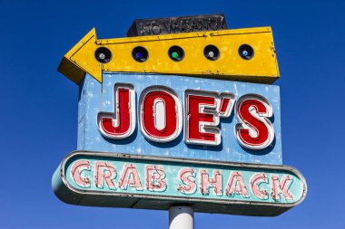 Indianapolis - Eylül 2017 yaklaşık: Joe's Yengeç Kulübesi tabela. Joe'nun Yengeç Kulübesi Landry'nin II tarafından sahip olunan sahil temalı casual yemek restoranlar zinciri olduğunu