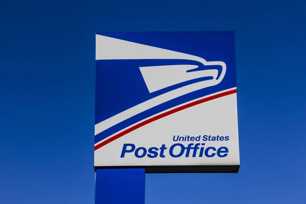 Indianapolis - kb szeptember 2017: Usps postai helyét. A Usps felelős részére felszerelt Mail Delivery Vi — Stock Fotó