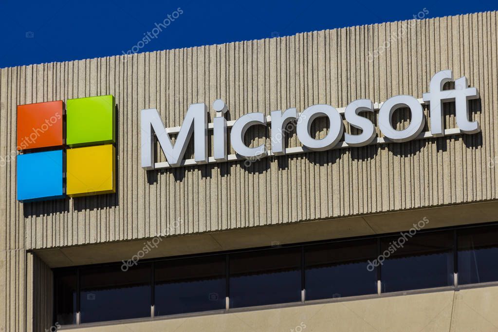 Indianapolis - Circa September 2017: Microsoft Midwest District Headquarters. Microsoft develops and manufactures Windows and Surface software IX