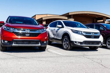 Indianapolis - Mart 2018 yaklaşık: Honda Motor Co. Logo ve işareti. Honda üreticileri arasında dünyanın en güvenilir arabaları ben