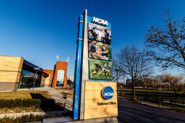 Indianapolis - Mart 2018 yaklaşık: Ulusal kolej spor Kurumu Karargahı. Ncaa birçok kolej ve üniversiteler II spor programları düzenler