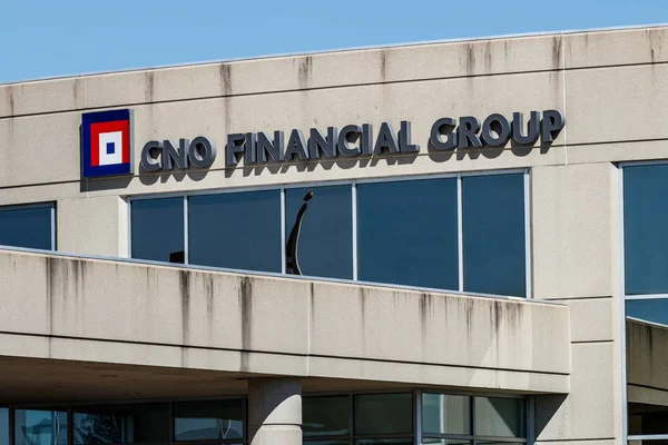 Carmel - Circa Marzo 2018: Sede del Grupo Financiero CNO. CNO era conocido anteriormente como Conseco Inc. III — Foto de Stock