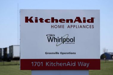 Greenville - Nisan 2018 yaklaşık: Kitchenaid Greenville işlemleri fabrika nerede Whirlpool üretir Kitchenaid marka mikserler, el mikserler ve karıştırıcılar, ben