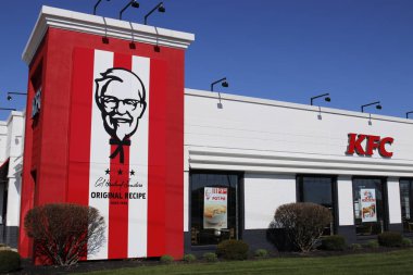 Greenville - Circa April 2018: Kentucky Fried Chicken Retail Fast Food Location. KFC is a Subsidiary of Yum! Brands I clipart